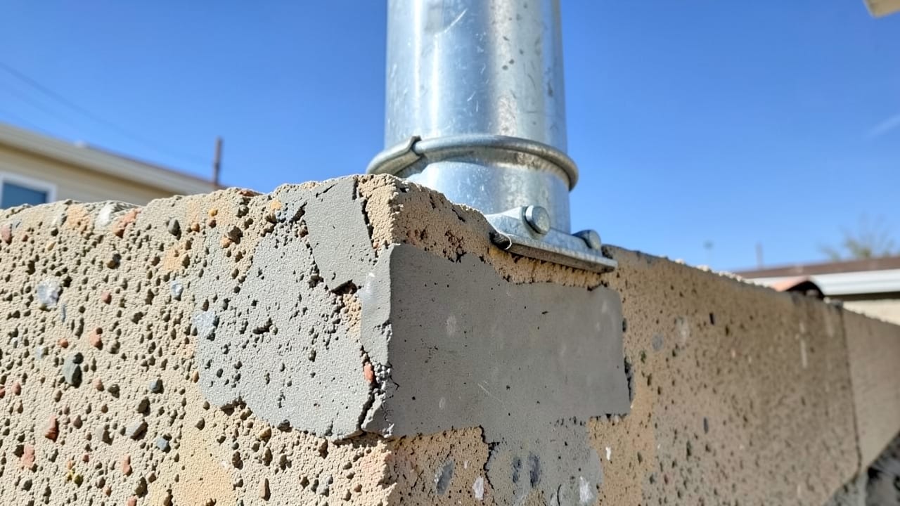 Concrete Downspout Base Repair in Asheville, NC in Asheville
