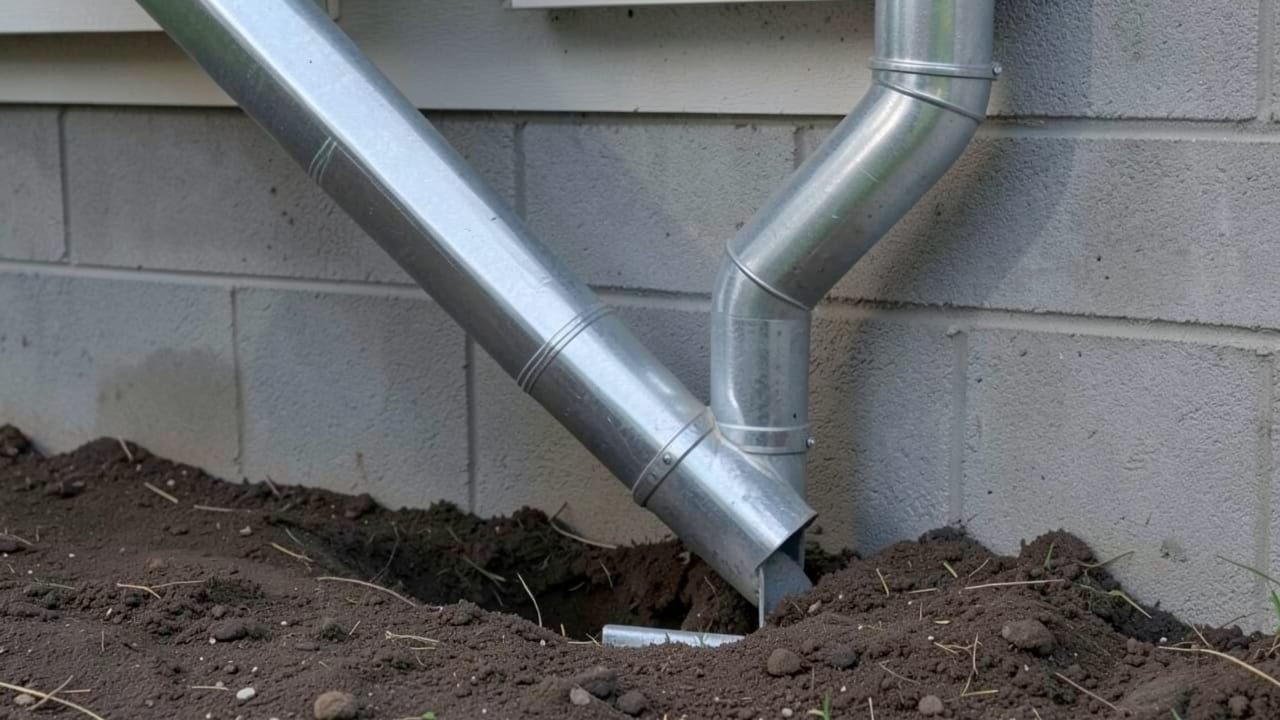 Gutter Downspout Extension in Asheville, NC in Asheville
