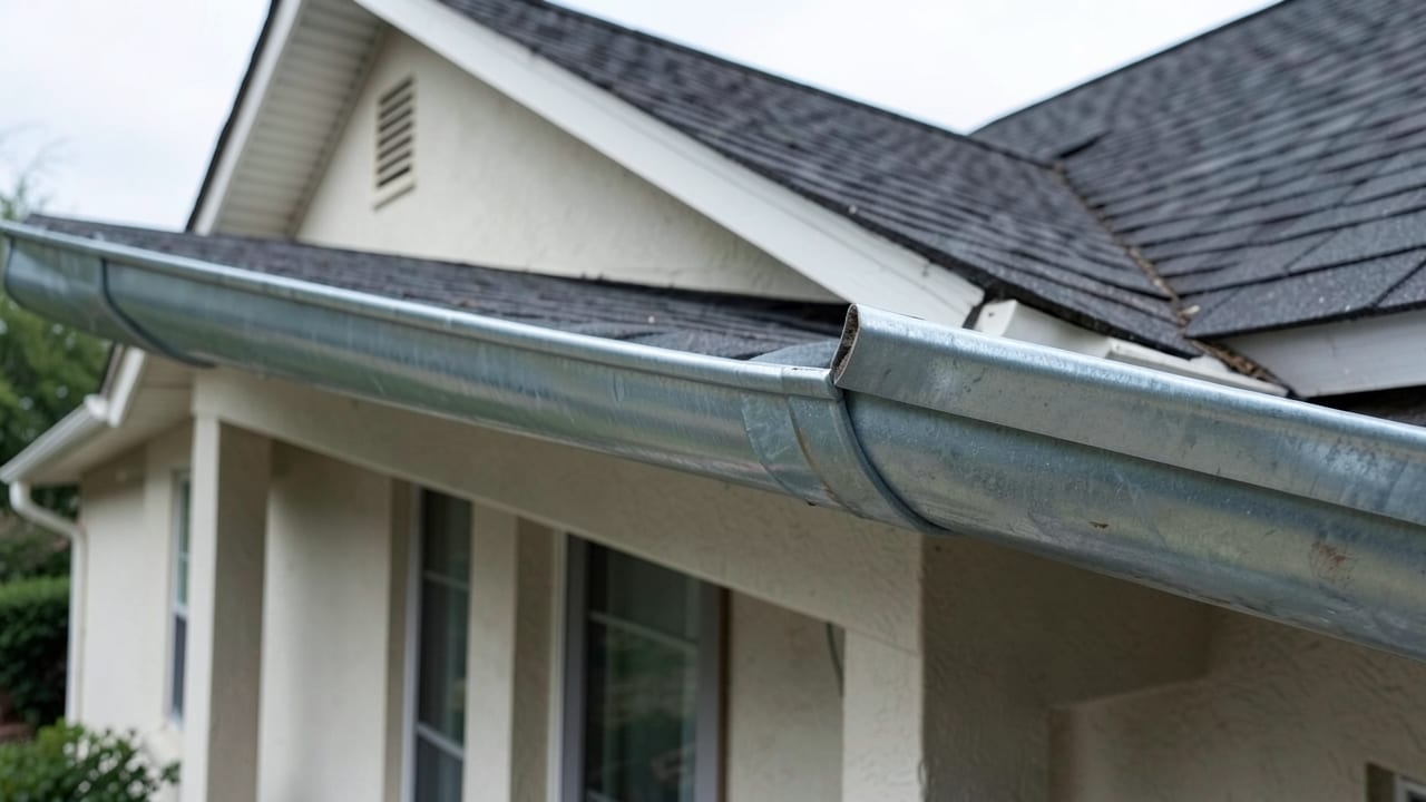 Rusted Gutter Section Replacement in Asheville, NC in Asheville