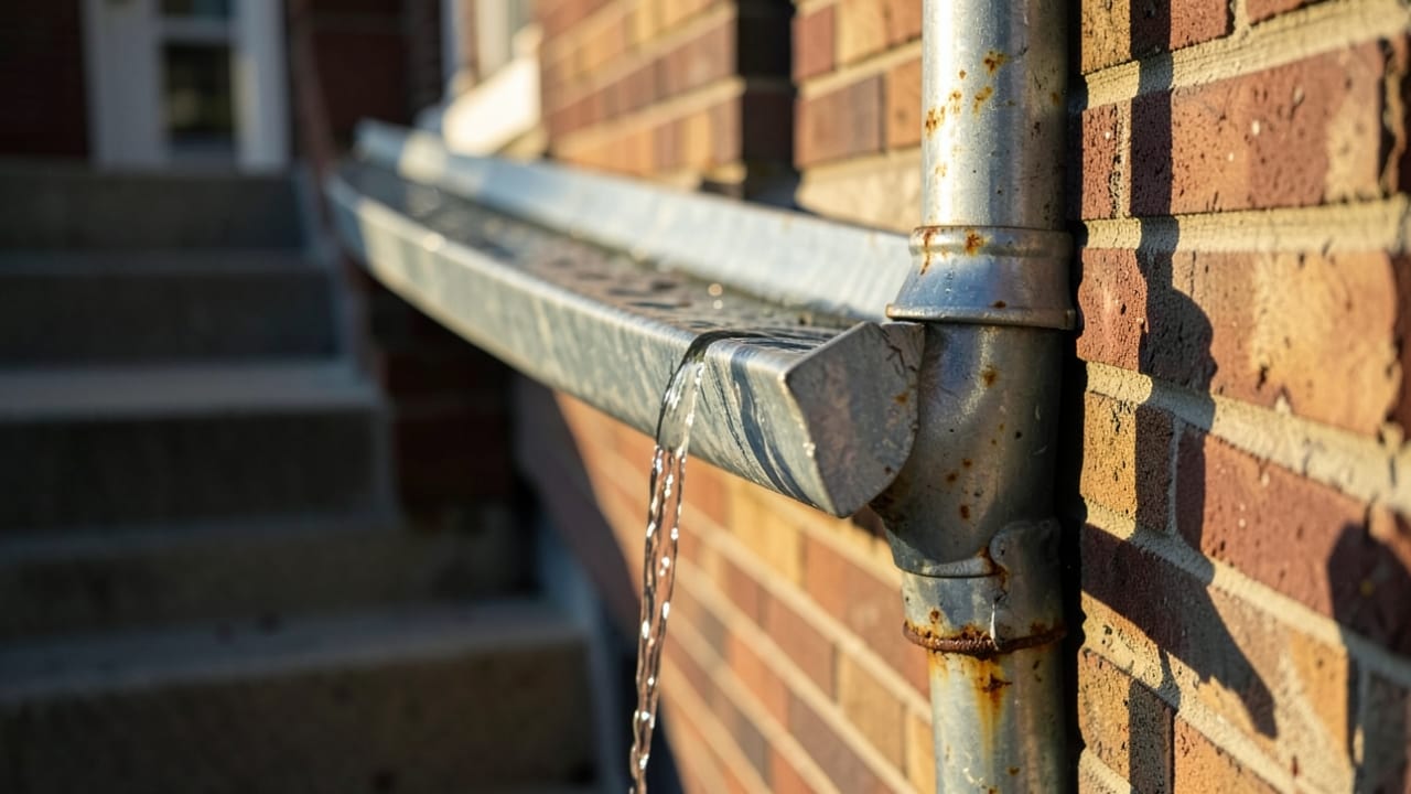 Stairwell Gutter Water Flow Test in Boca Raton, FL in Boca Raton