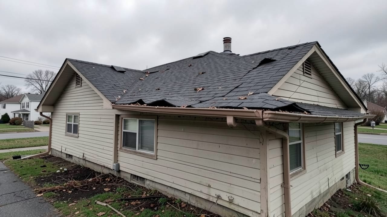 Storm Damage Gutter Cleanup in Brunswick, OH in Brunswick