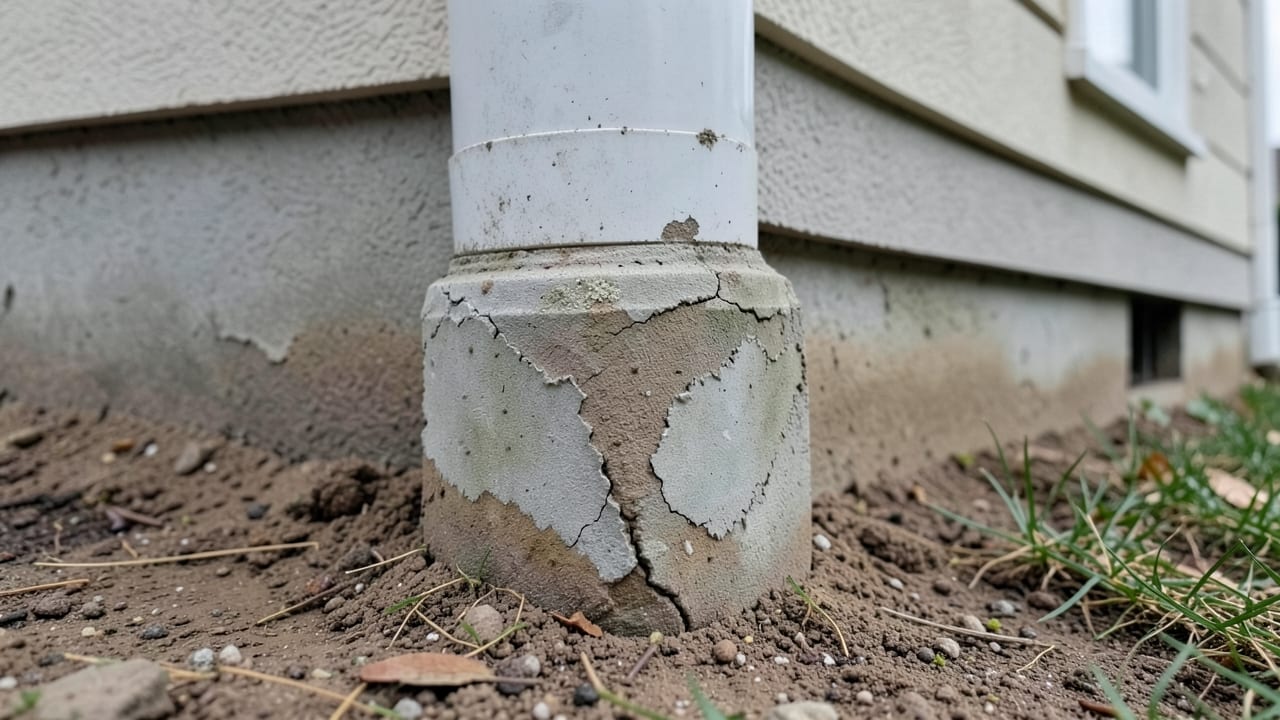 Concrete Downspout Base Repair in Clayton, NC in Clayton