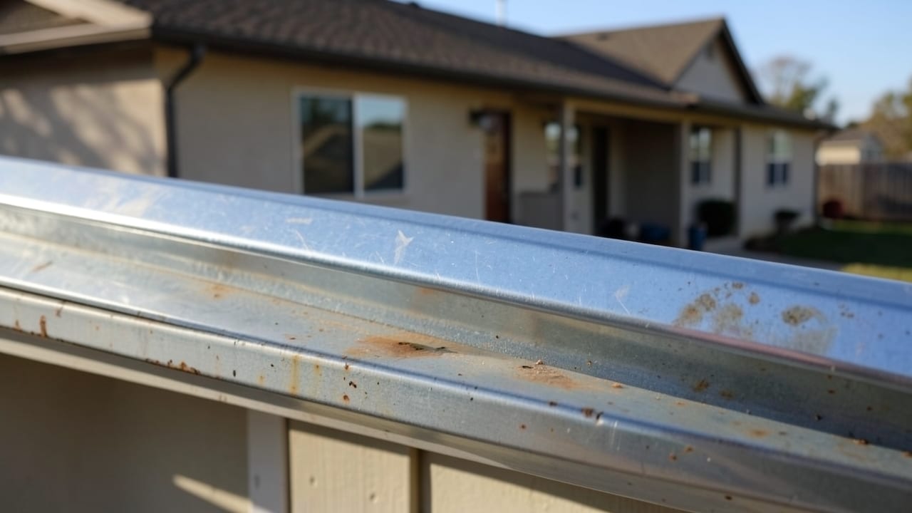 Rusted Gutter Section Replacement in Clayton, NC in Clayton