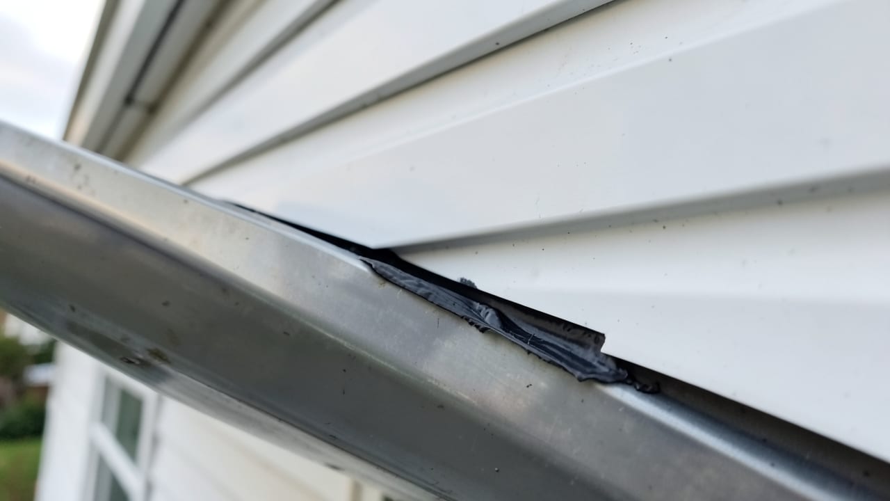 Vinyl Siding Gutter Interface Sealing in Clayton, NC in Clayton