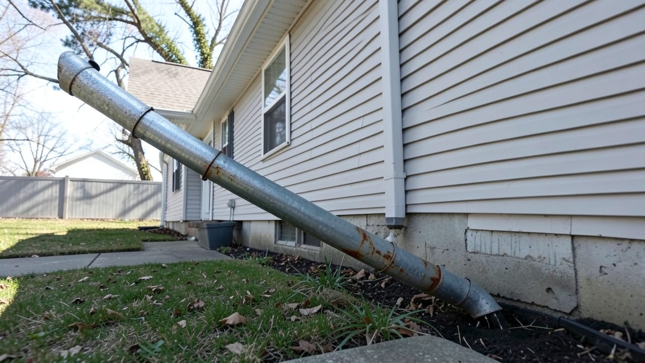 Gutter Downspout Extension in Elk Grove, CA in Elk Grove