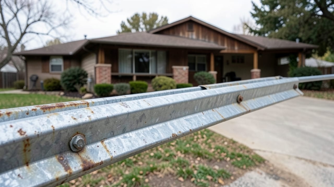 Rusted Gutter Section Replacement in Elk Grove, CA in Elk Grove