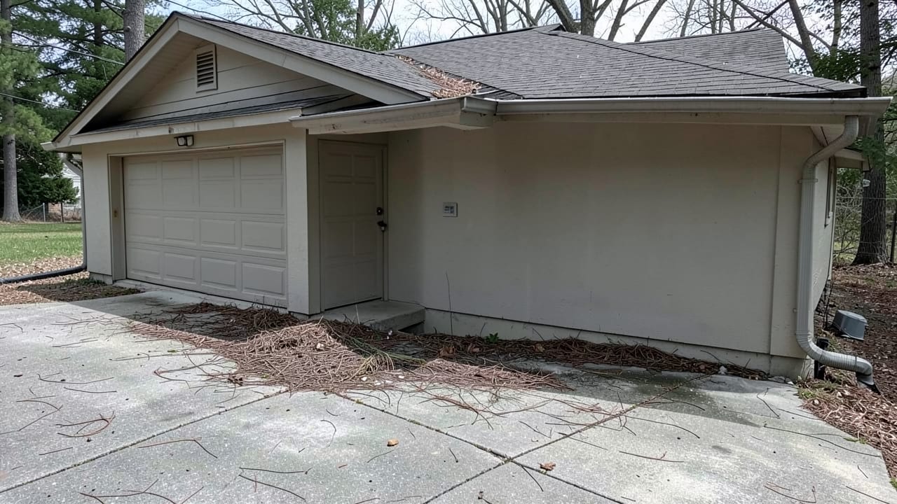 Garage Gutter Debris Clearance in Johns Creek, GA in Johns Creek