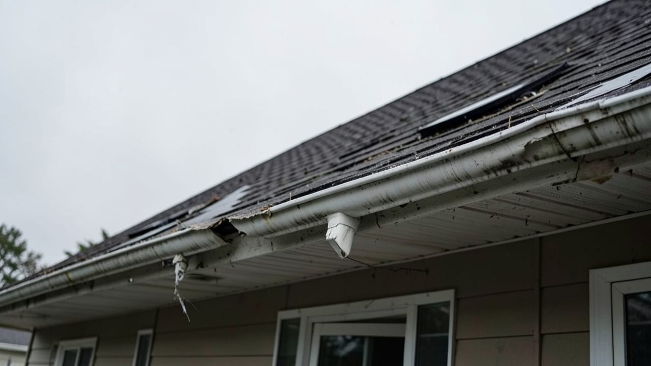 Storm Damage Gutter Cleanup in Johns Creek, GA in Johns Creek