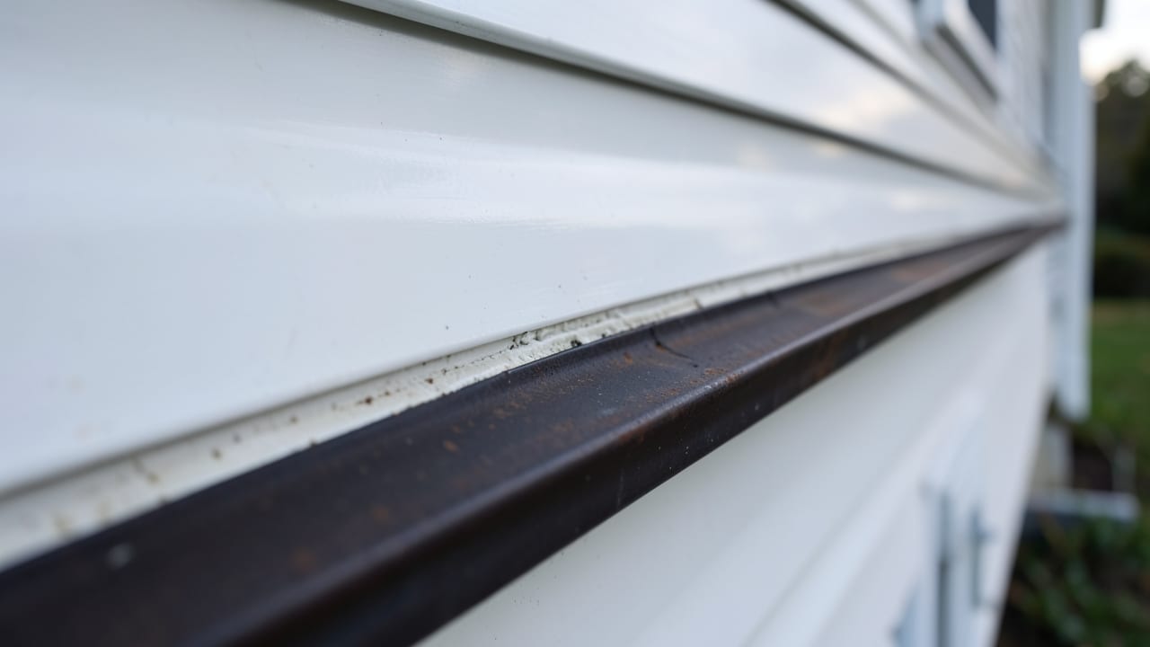 Vinyl Siding Gutter Interface Sealing in Johns Creek, GA in Johns Creek