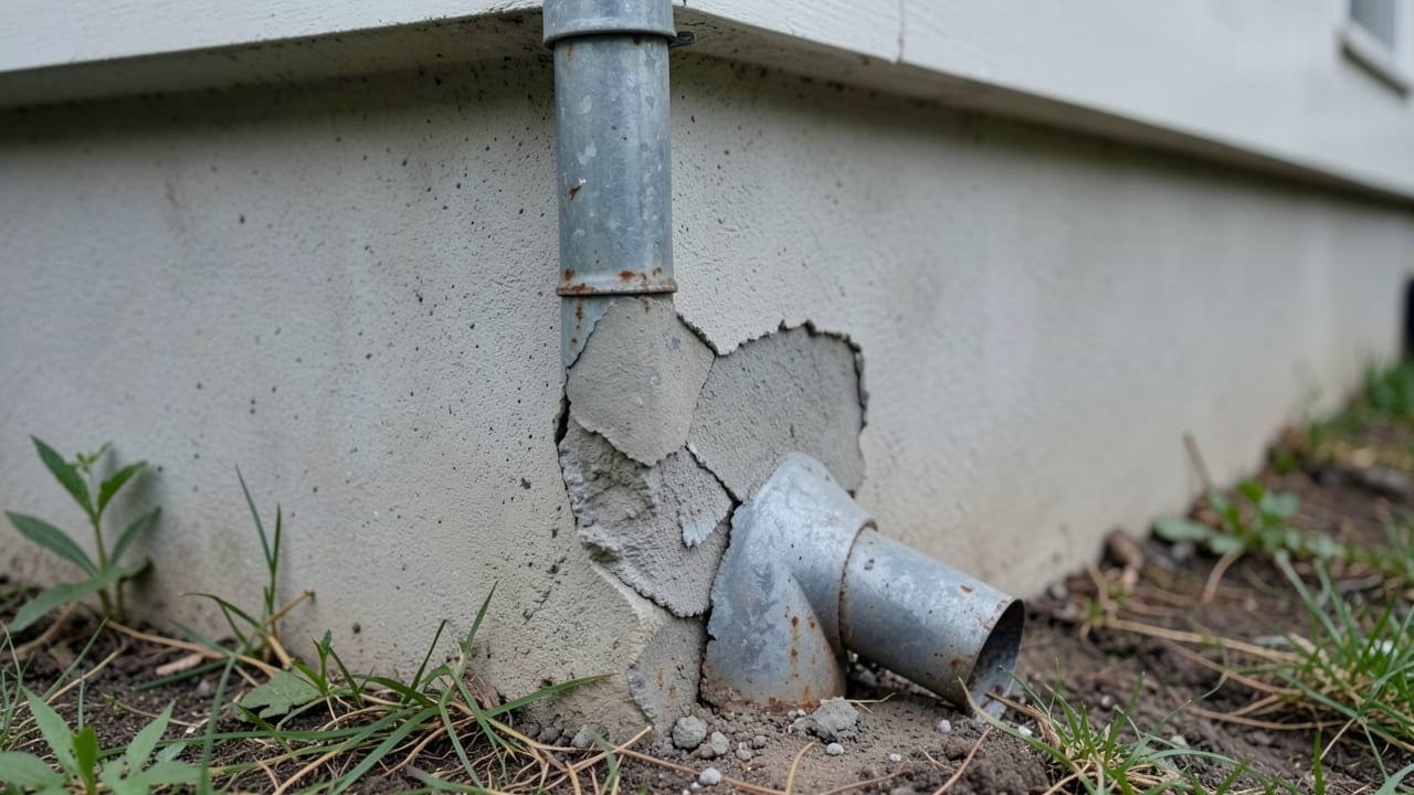 Concrete Downspout Base Repair in Mill Creek, WA in Mill Creek