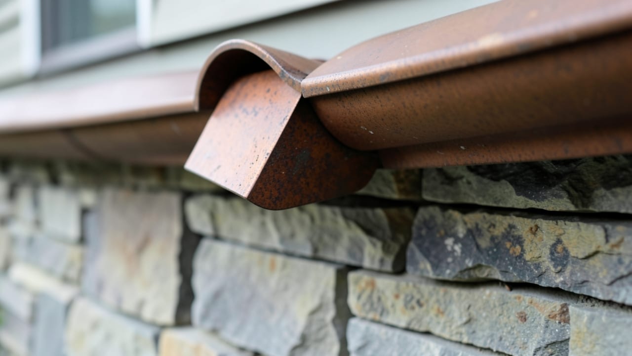 Stone Veneer Gutter Flashing in Mill Creek, WA in Mill Creek