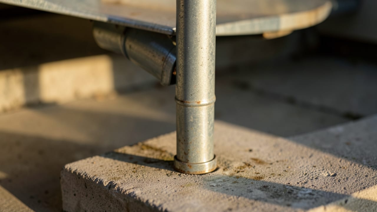 Patio Gutter Downspout Alignment in Newnan, GA in Newnan