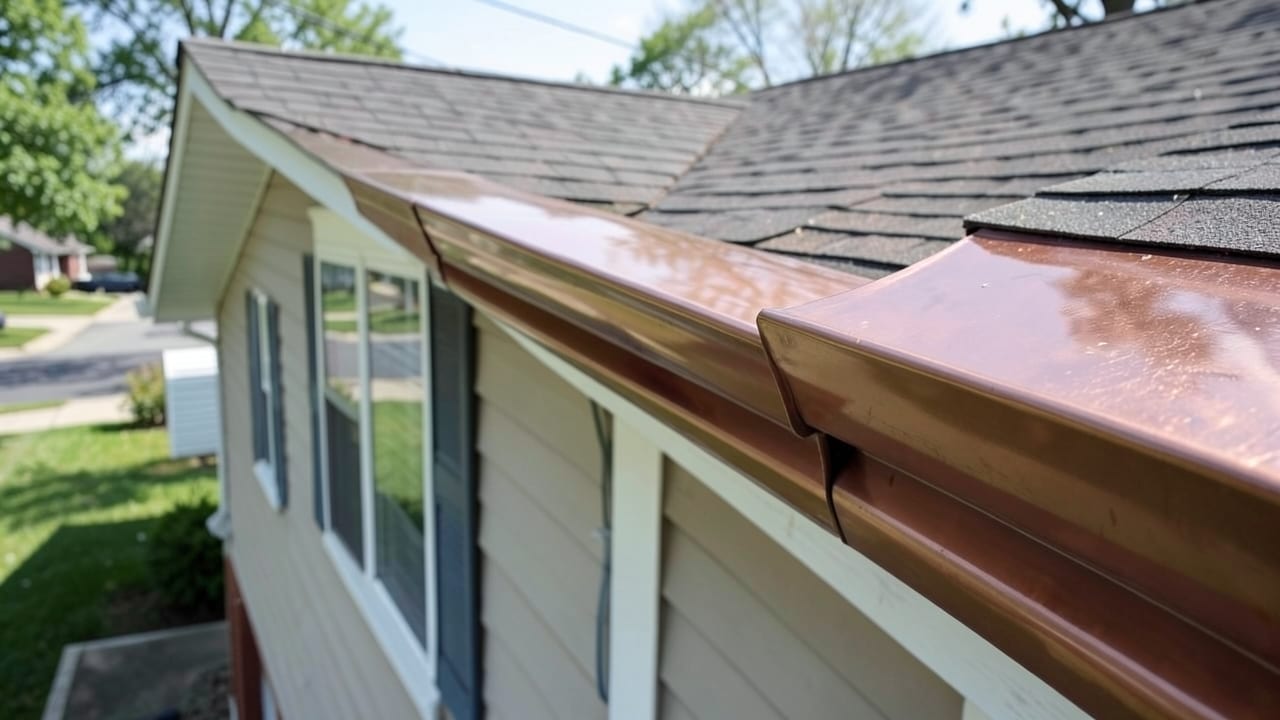 Copper Gutter Installation in Noblesville, IN in Noblesville