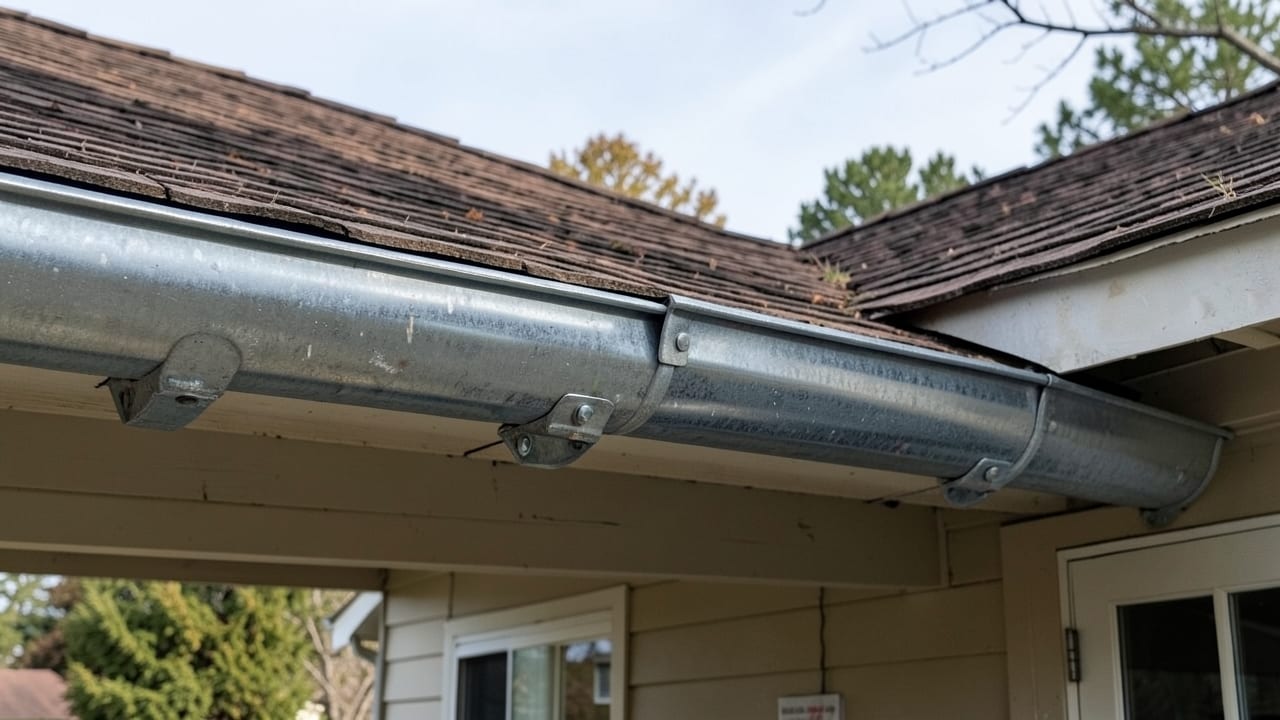 Rusted Gutter Section Replacement in Noblesville, IN in Noblesville