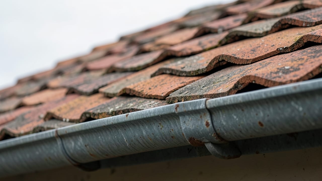 Tile Roof Gutter Debris Removal in Noblesville, IN in Noblesville