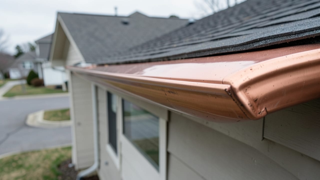 Copper Gutter Installation in Redmond, WA in Redmond