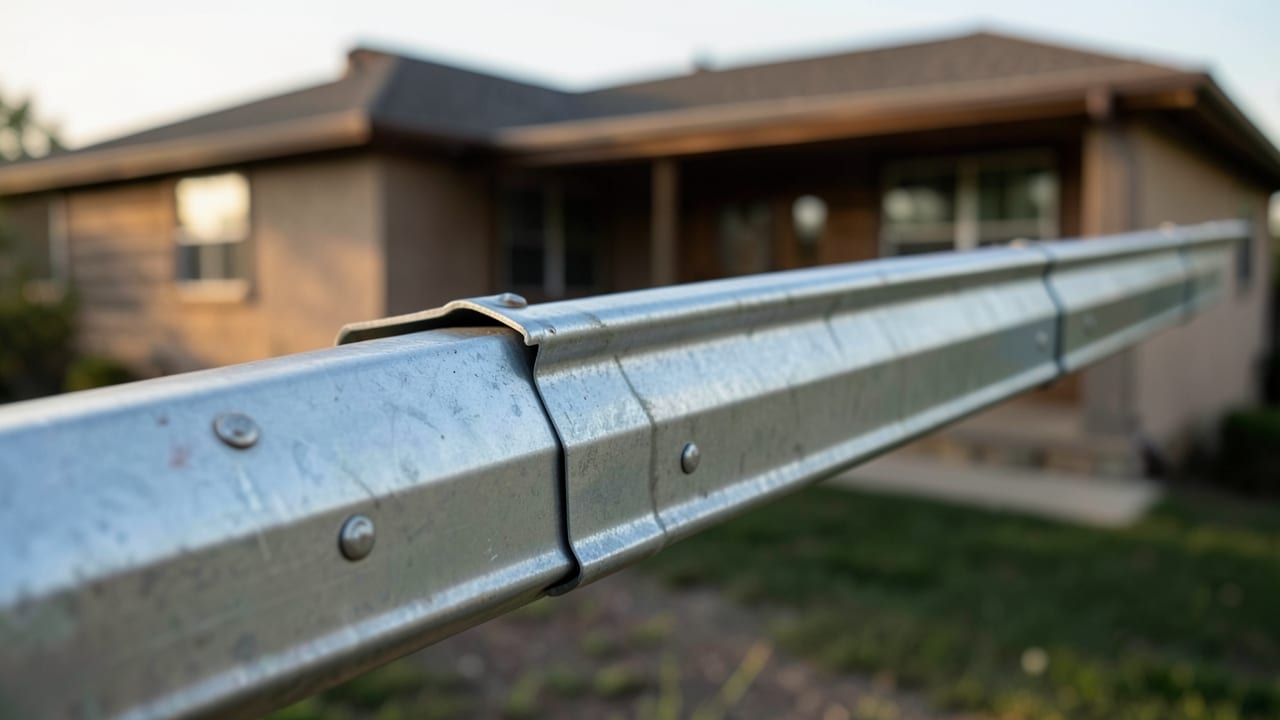 Rusted Gutter Section Replacement in Rochester Hills, MI in Rochester Hills