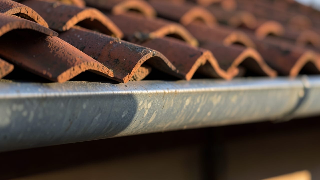 Tile Roof Gutter Debris Removal in Rochester Hills, MI in Rochester Hills